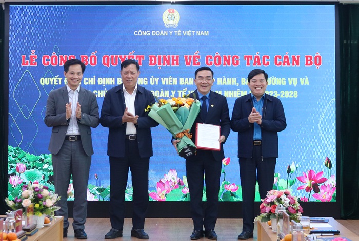  Công đoàn Y tế Việt Nam công bố Quyết định về công tác cán bộ