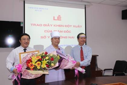Khen thưởng đột xuất Bệnh viện ĐK Đồng Nai cấp cứu kịp thời công nhân ngộ độc khí