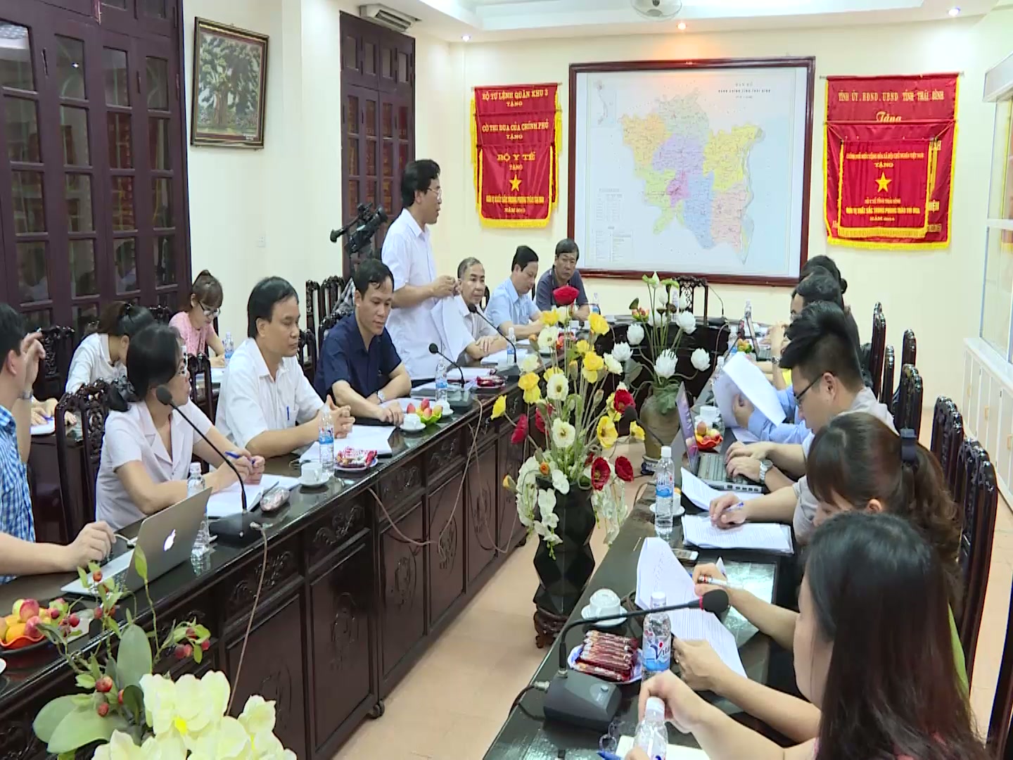 Ban Quản lý Dự án hỗ trợ y tế các tỉnh Đông Bắc Bộ và Đồng bằng Sông Hồng Trung ương làm việc với Sở Y tế Thái Bình