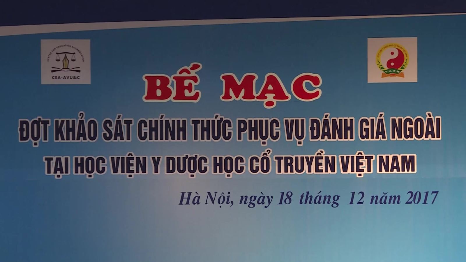 Lễ bế mạc đợt khảo sát chính thức phục vụ đánh giá ngoài (ĐGN) tại Học viện Y Dược học cổ truyền Việt Nam