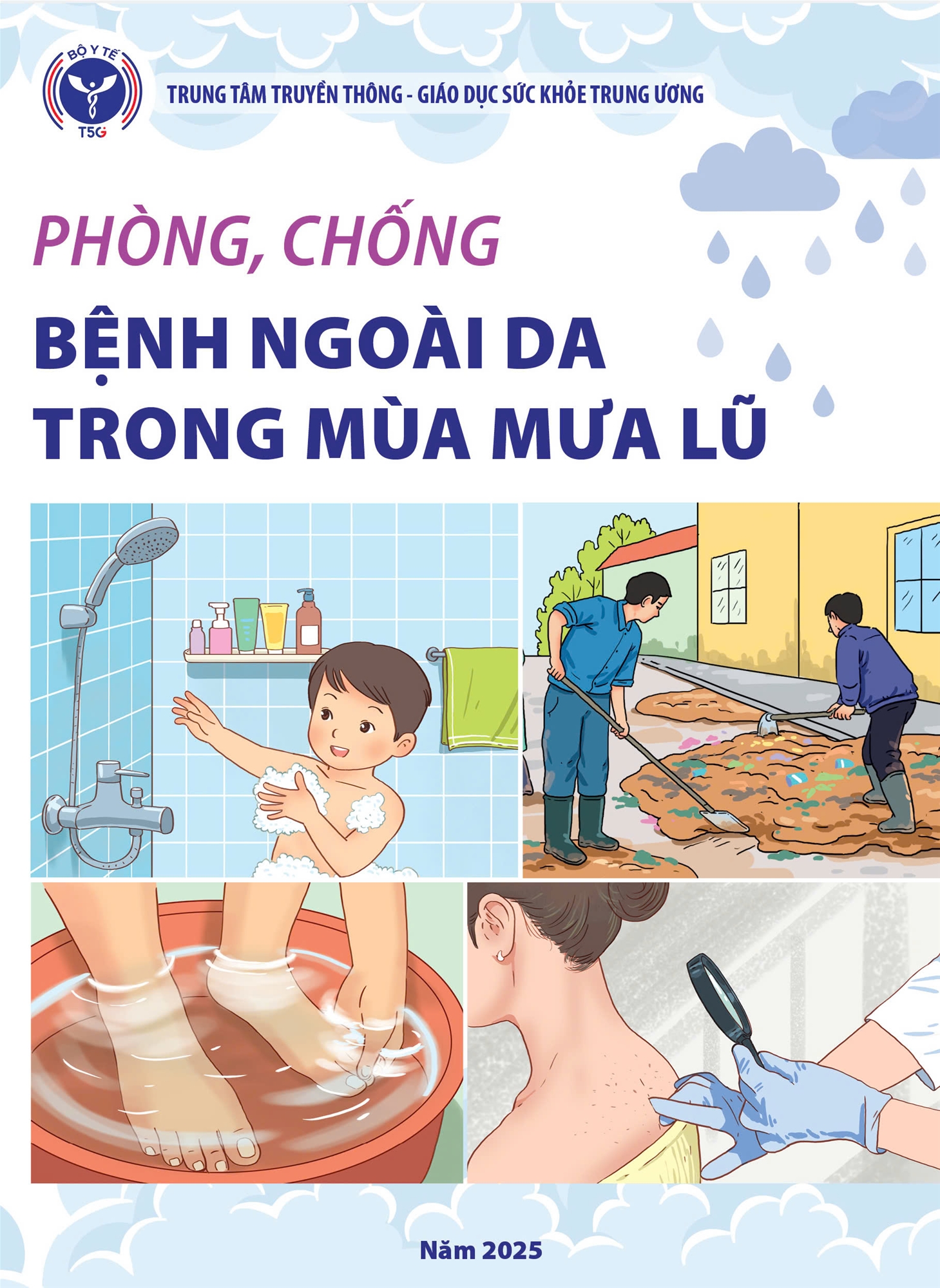 Phòng, chống bệnh ngoài da trong mùa mưa lũ