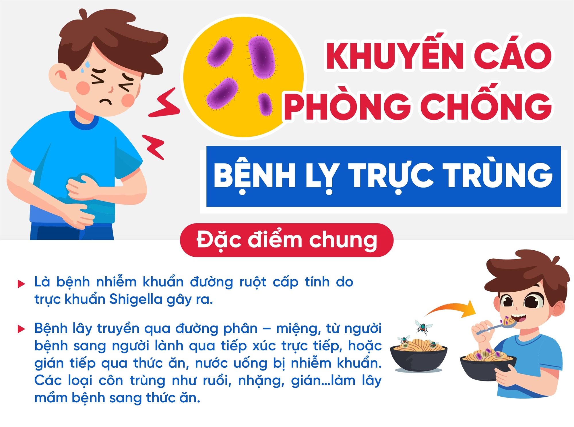 Khuyến cáo phòng chống bệnh lỵ trực trùng