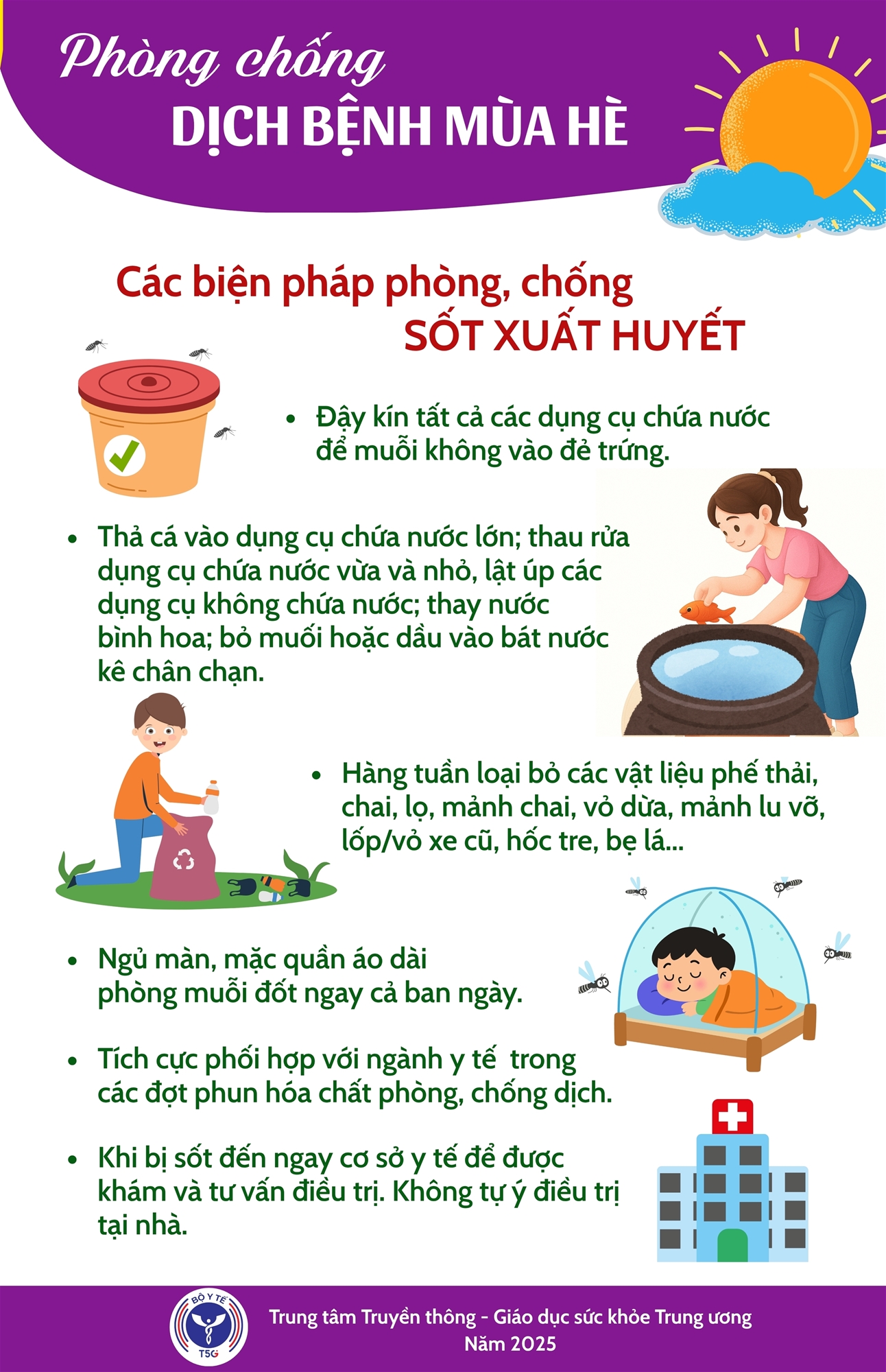 Phòng chống dịch bệnh mùa hè