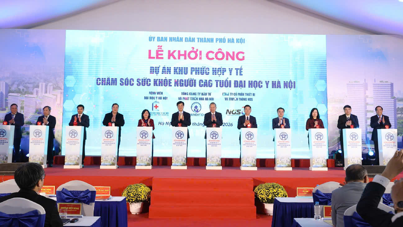 Tổng Bí thư Tô Lâm dự lễ khởi công Dự án Khu phức hợp Y tế - Chăm sóc sức khỏe người cao tuổi