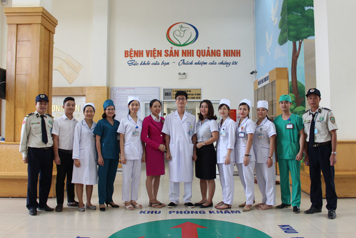Bệnh viện Sản Nhi tỉnh Quảng Ninh: trang phục y tế mới giúp cho công tác quản lý được chặt chẽ và hiệu quả