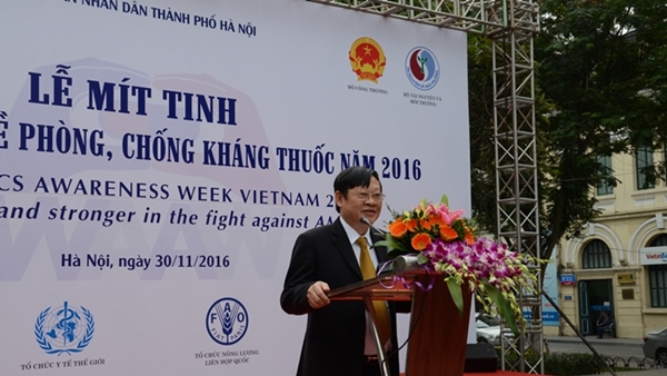 Mít tinh truyền thông về phòng chống kháng thuốc tại Việt Nam năm 2016