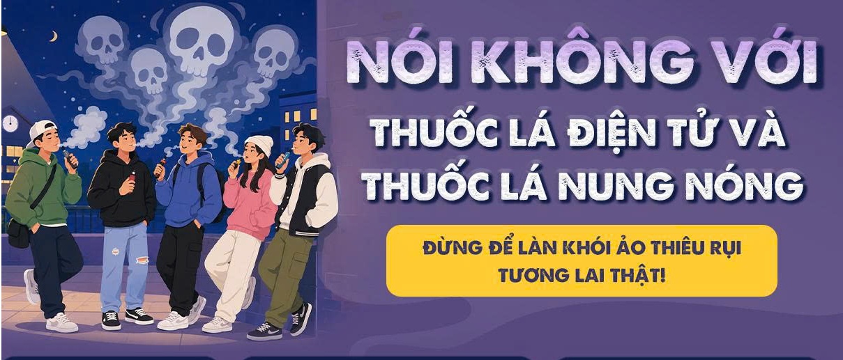 Nói không với thuốc lá điện tử và thuốc lá nung nóng